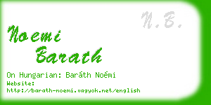 noemi barath business card